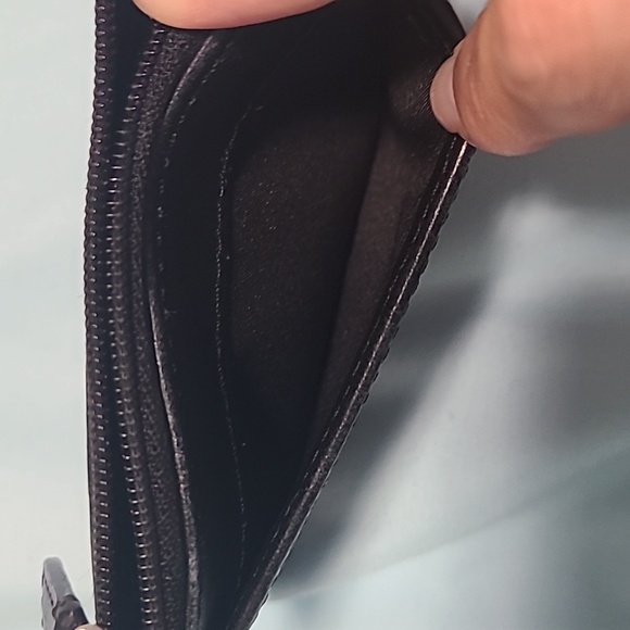 COACH Black Leather Wallet Small - Picture 4 of 4